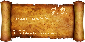 Fidesz Damáz névjegykártya